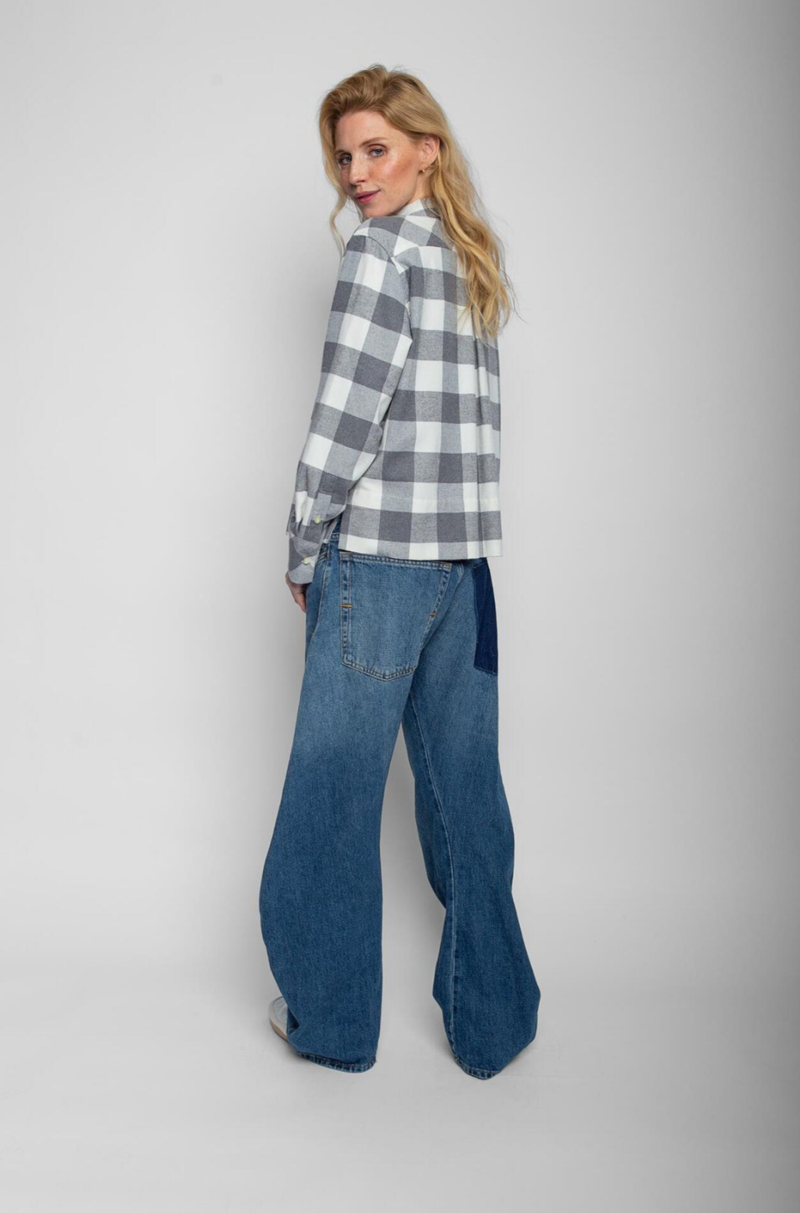 Die Flanell-Hemdbluse