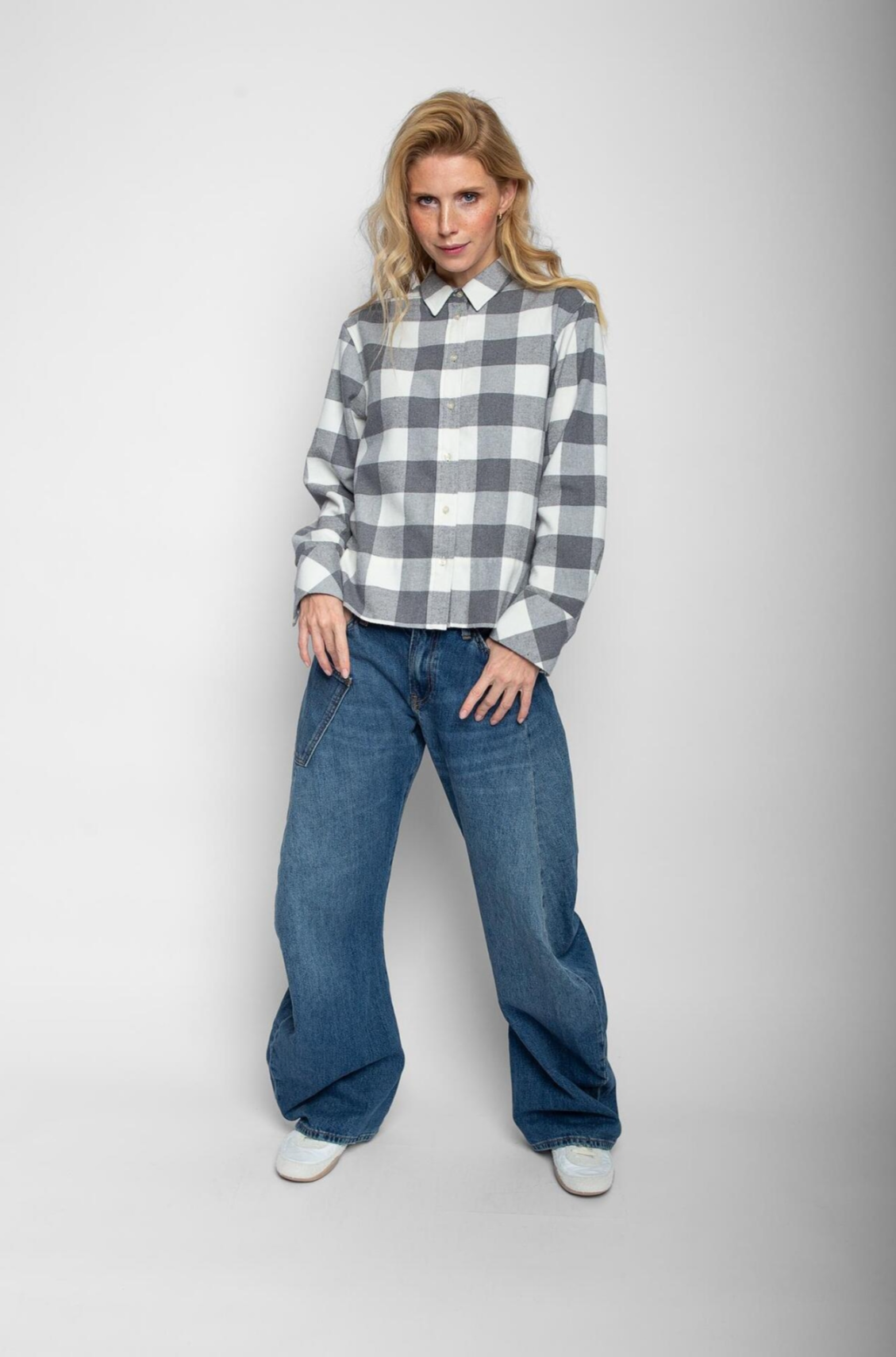 Die Flanell-Hemdbluse