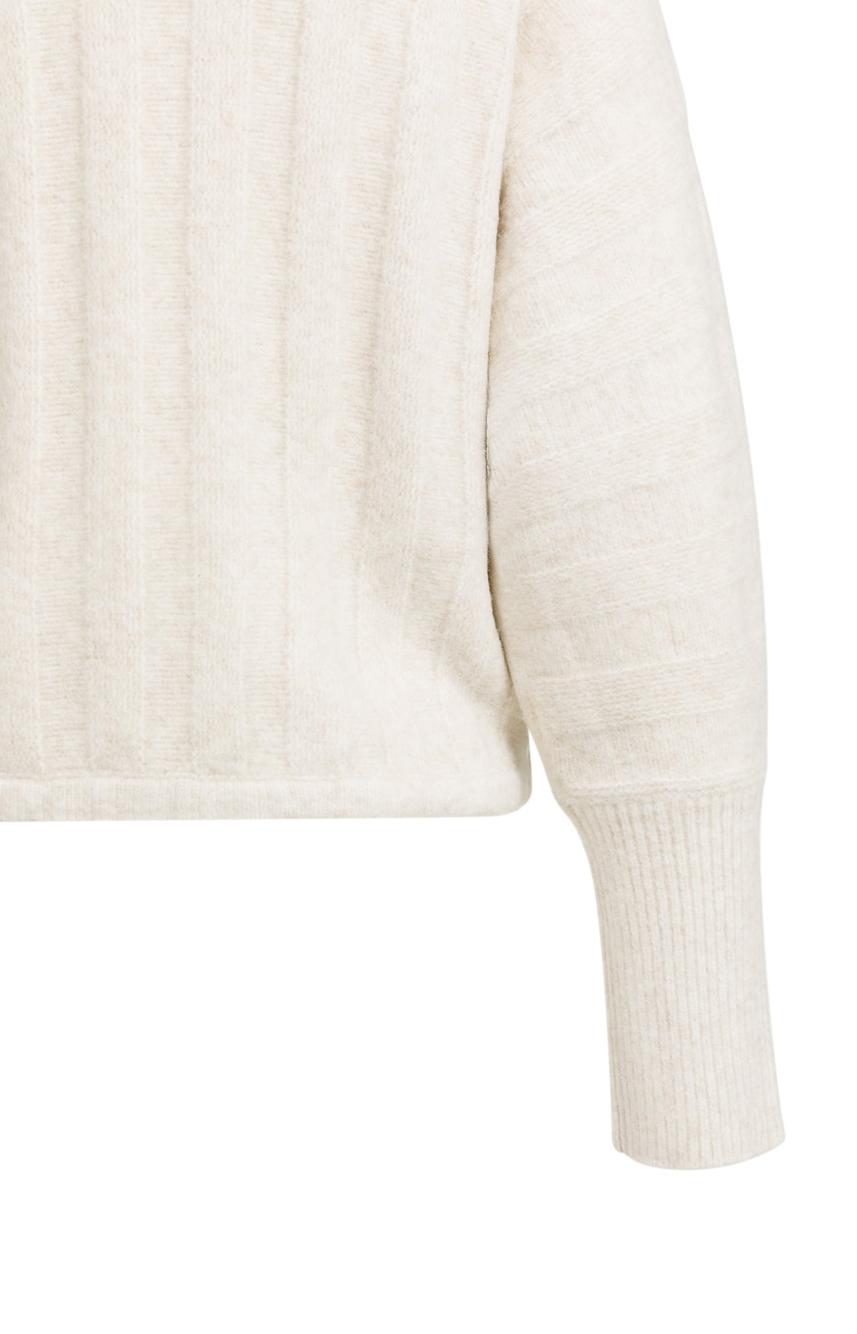 Der Feinstrickpullover mit Kordelzug