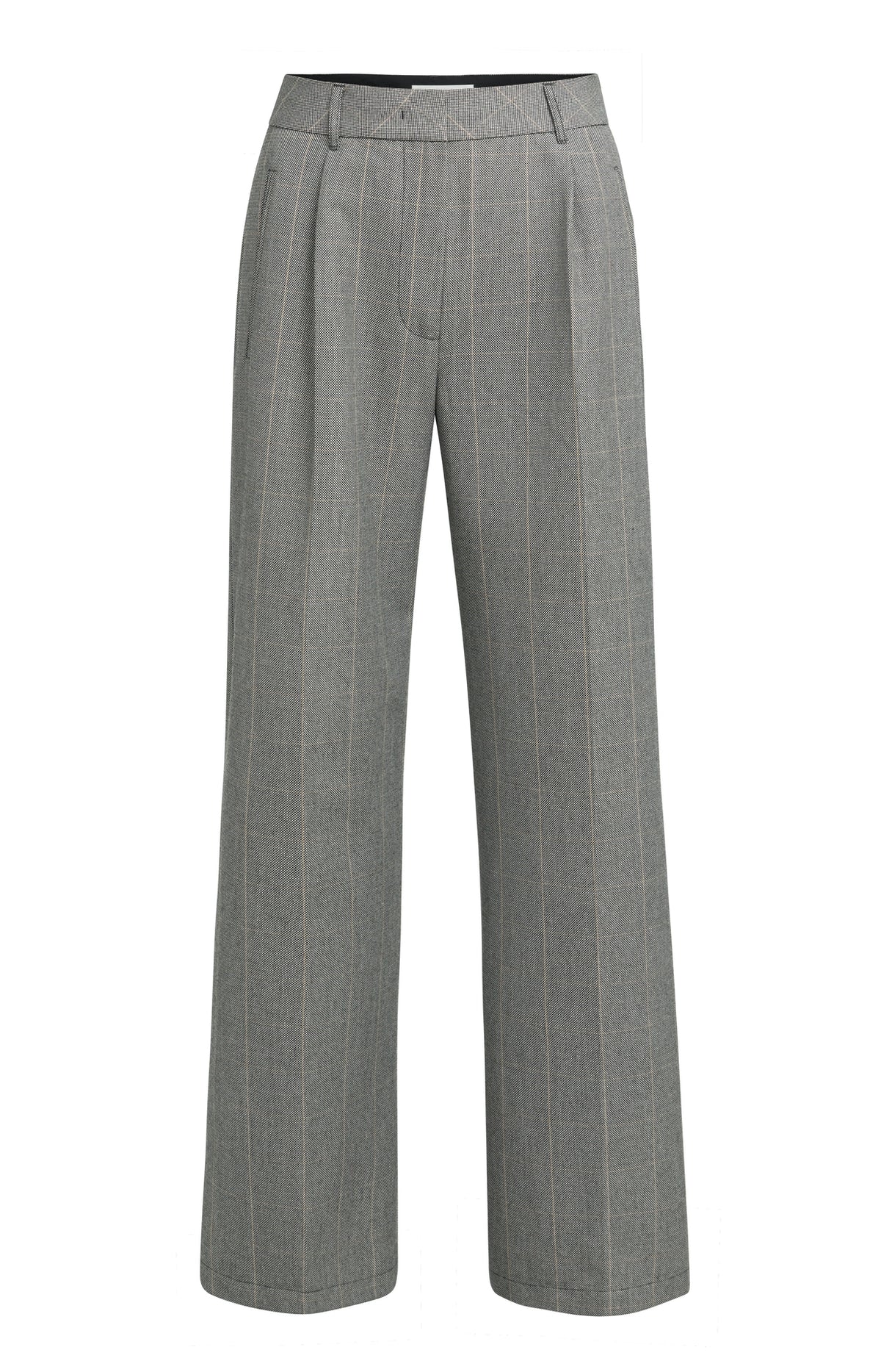 Die karierte Wide-Leg-Hose