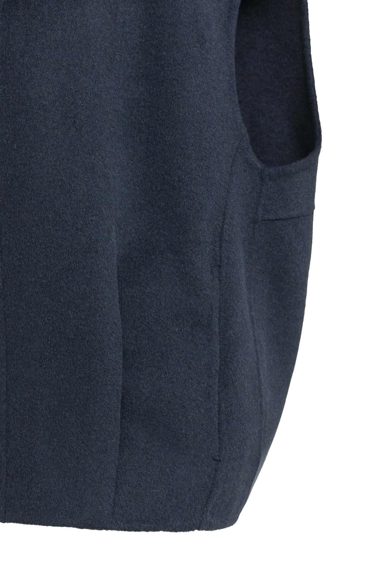 Die Oversize-Weste aus Wollmischung