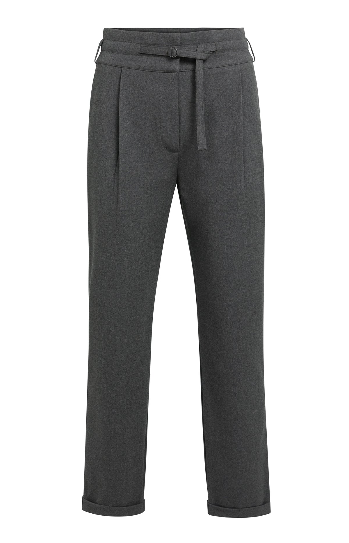 Die weich gewebte Bundfaltenhose
