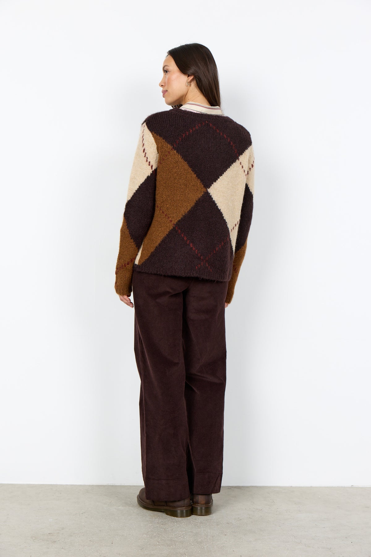 Strickpullover mit Argyle-Rautenmuster
