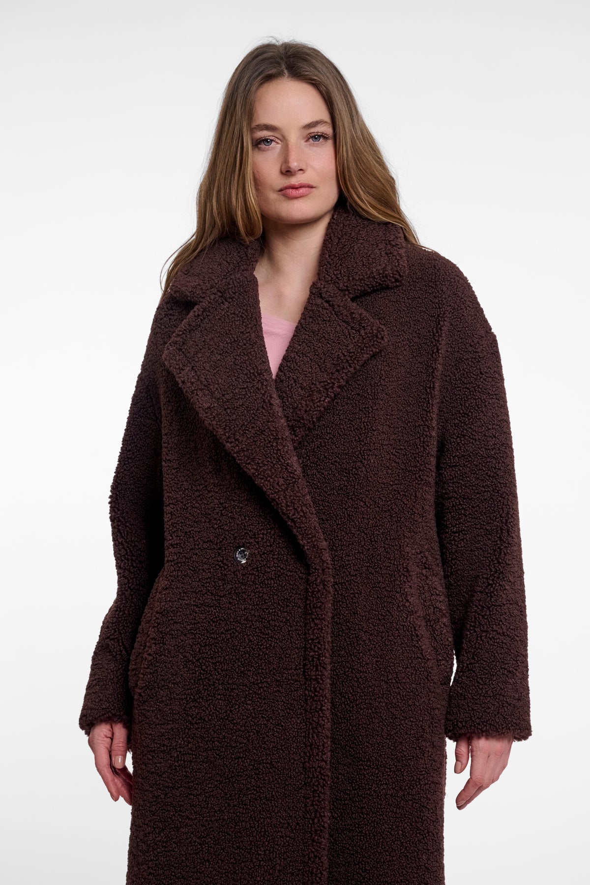 Der Oversized Teddy-Mantel Elicia