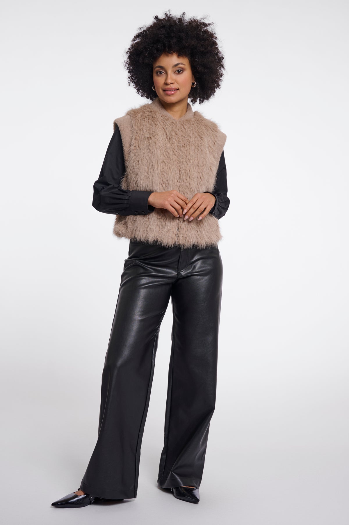 Die Faux-Fur Weste Alvita