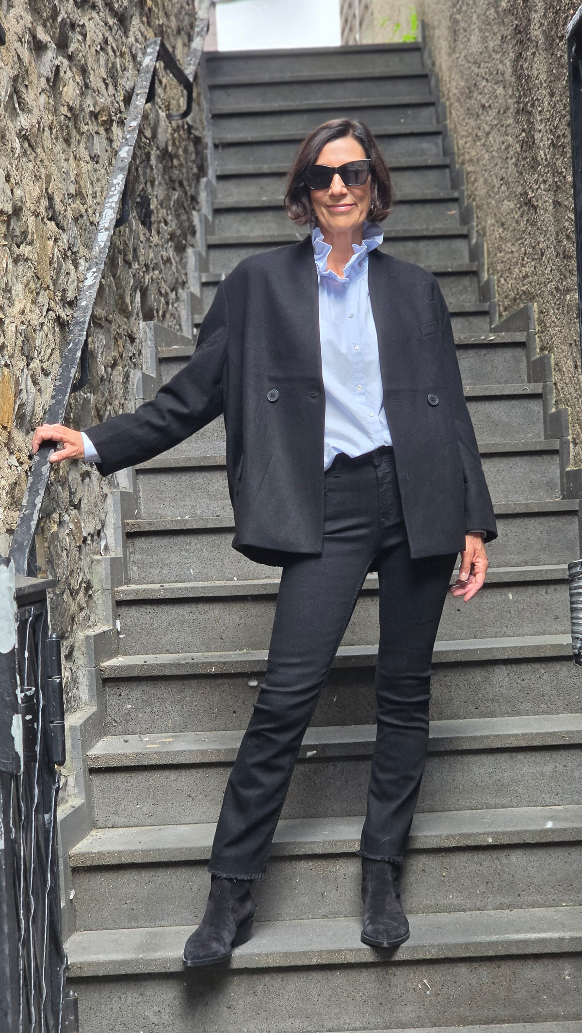 Die zweireihige Wolljacke