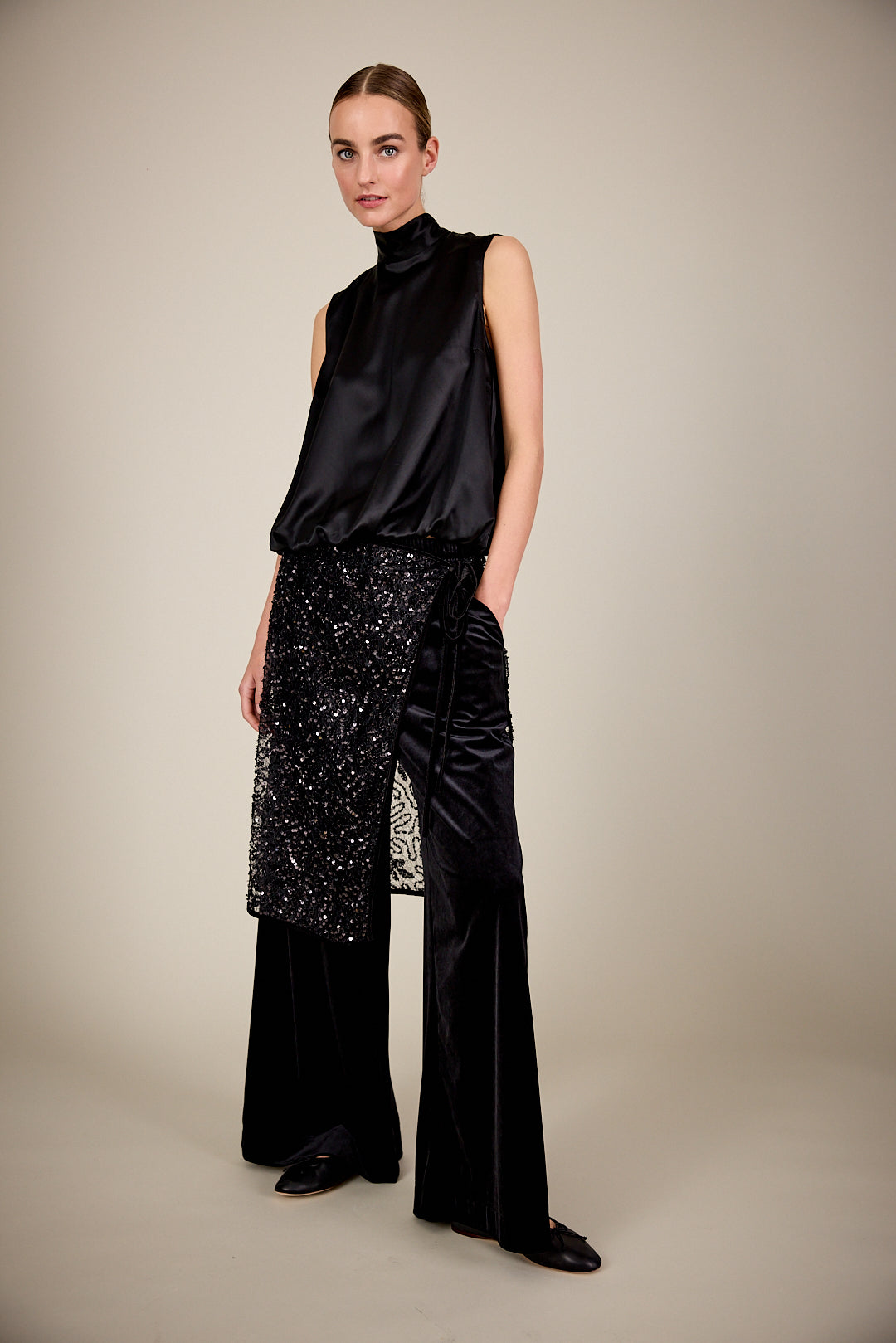 Die samtweiche Wide-Leg-Hose