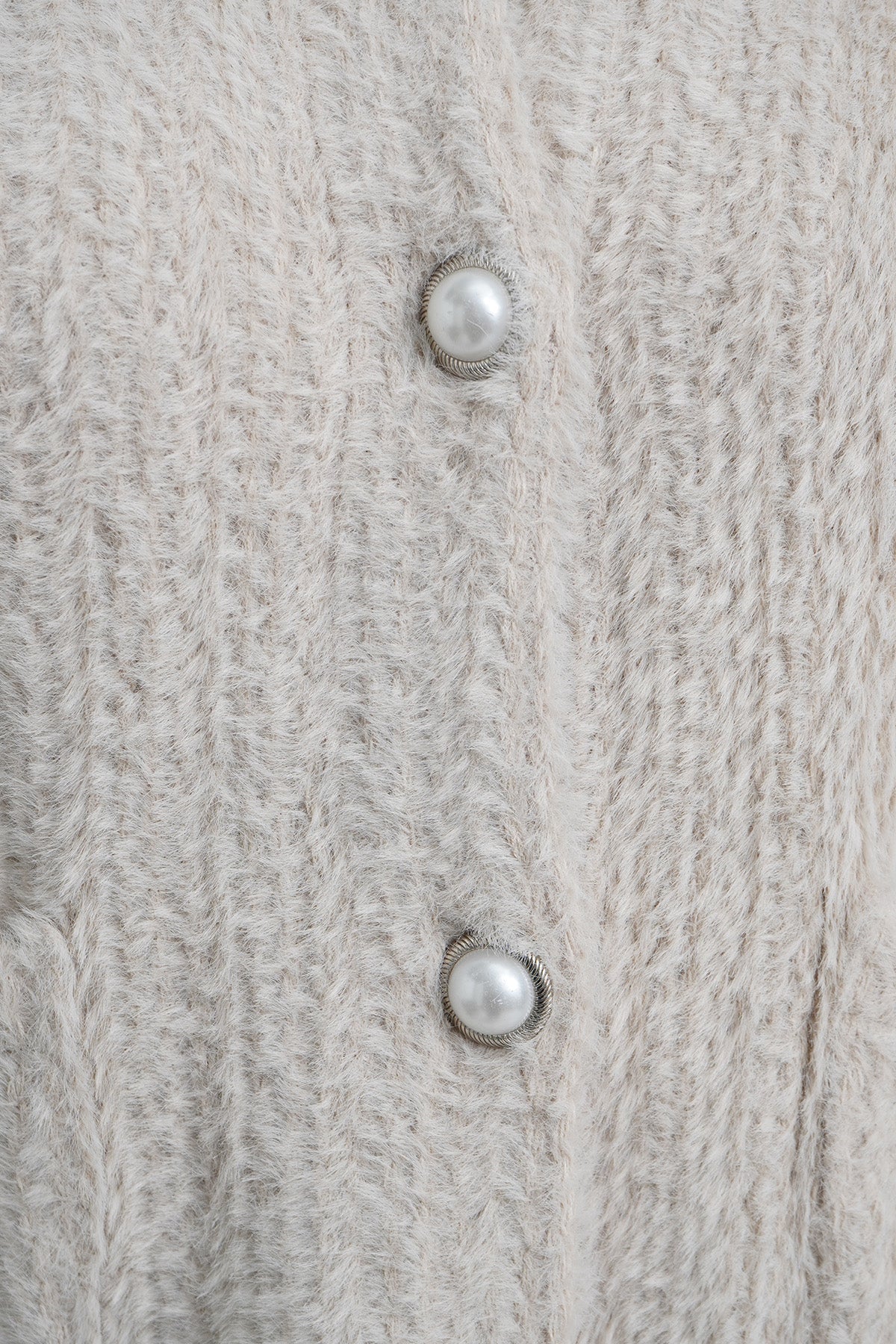 Die strukturierte Strickjacke