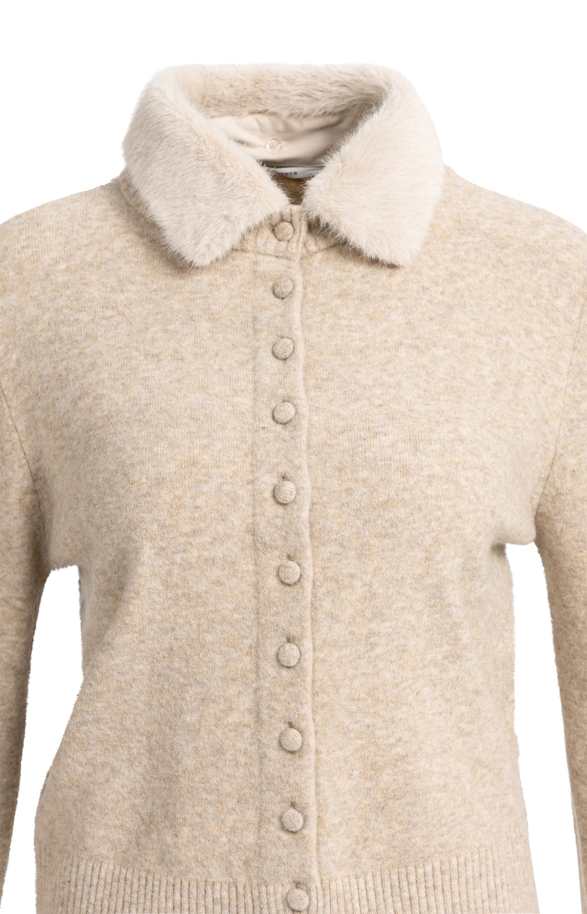 Der Feinstrick-Cardigan mit Wechselkragen