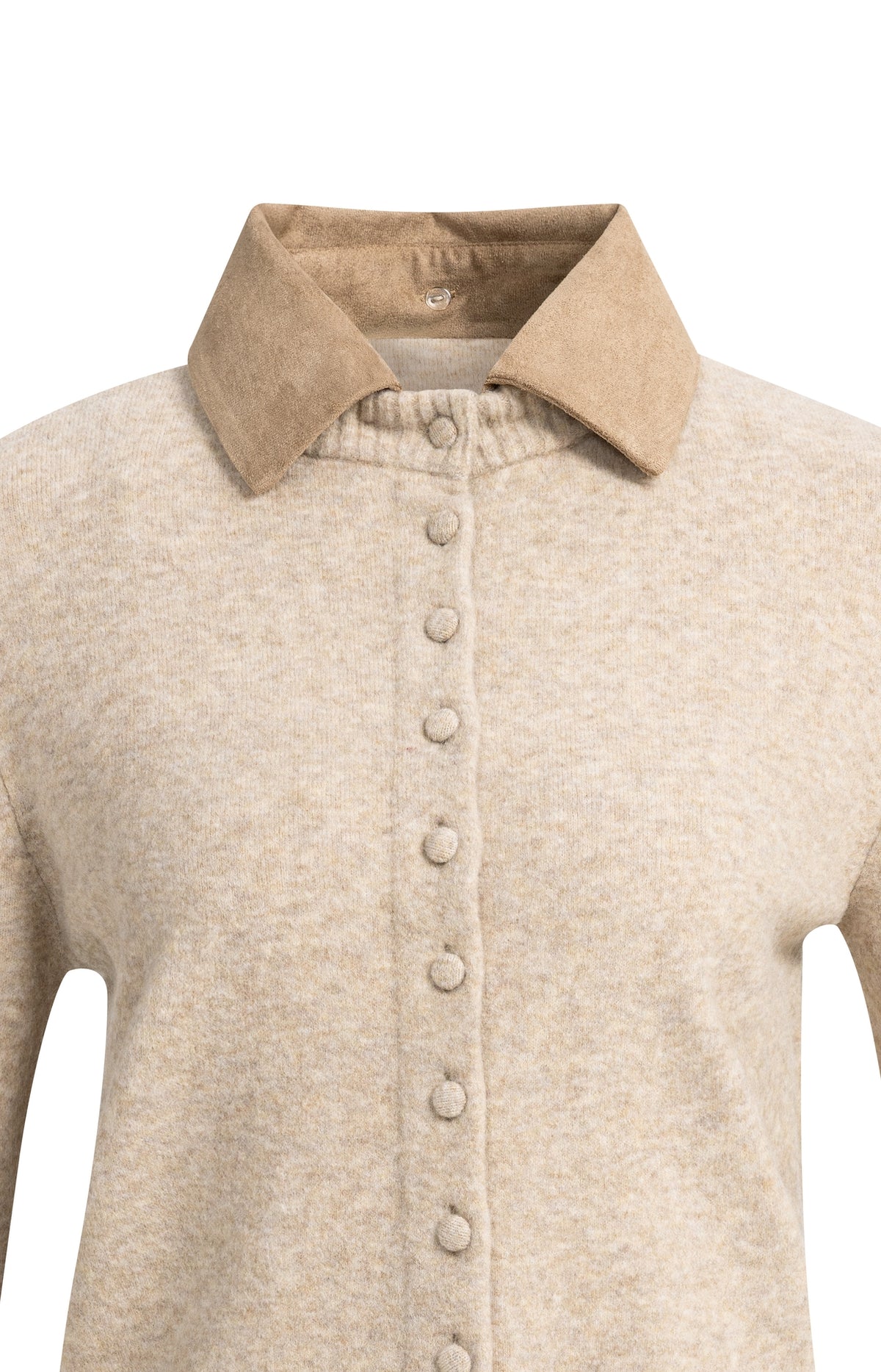 Der Feinstrick-Cardigan mit Wechselkragen