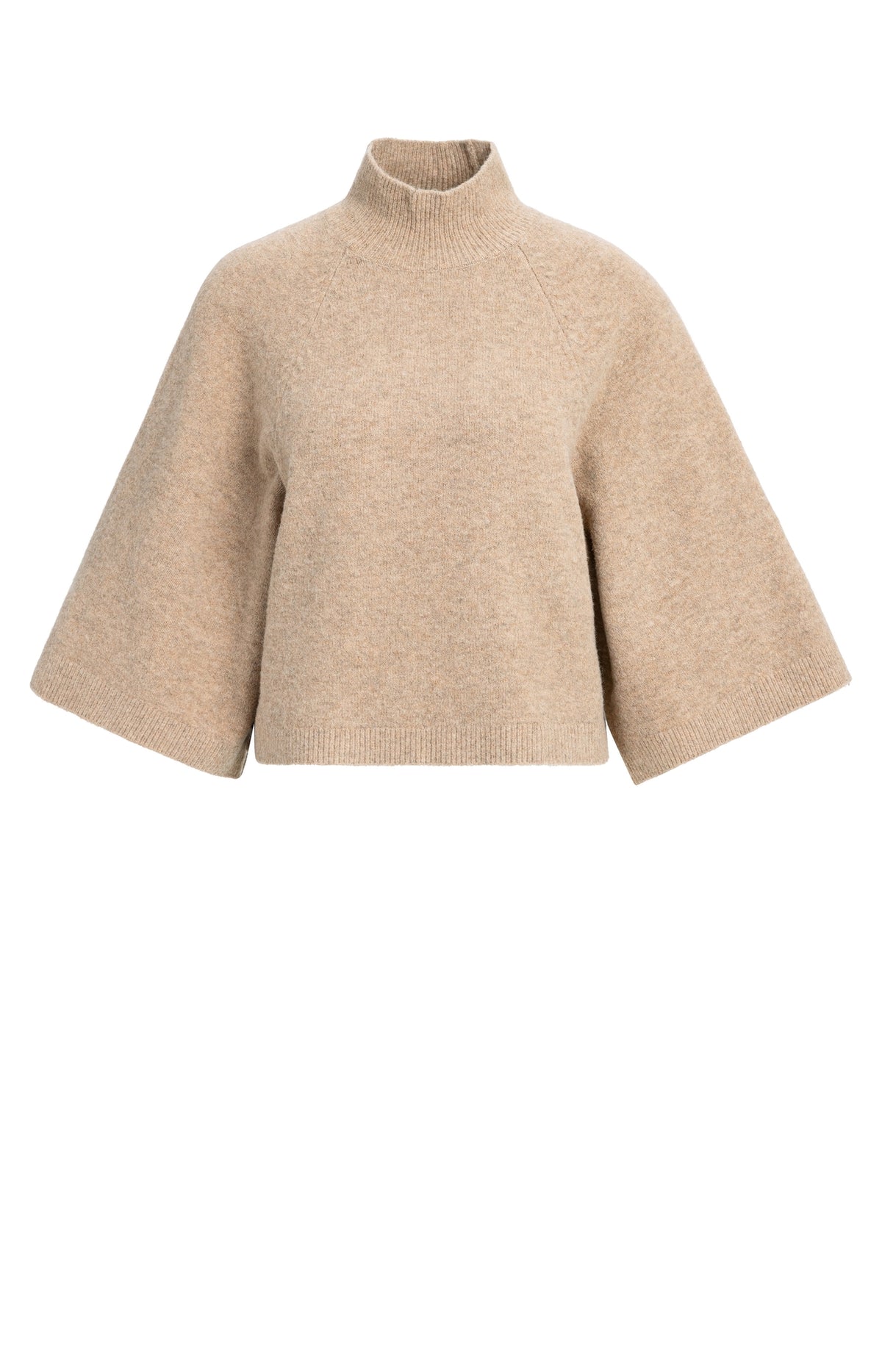 Der Strickpullover mit weitem 3/4-Ärmel