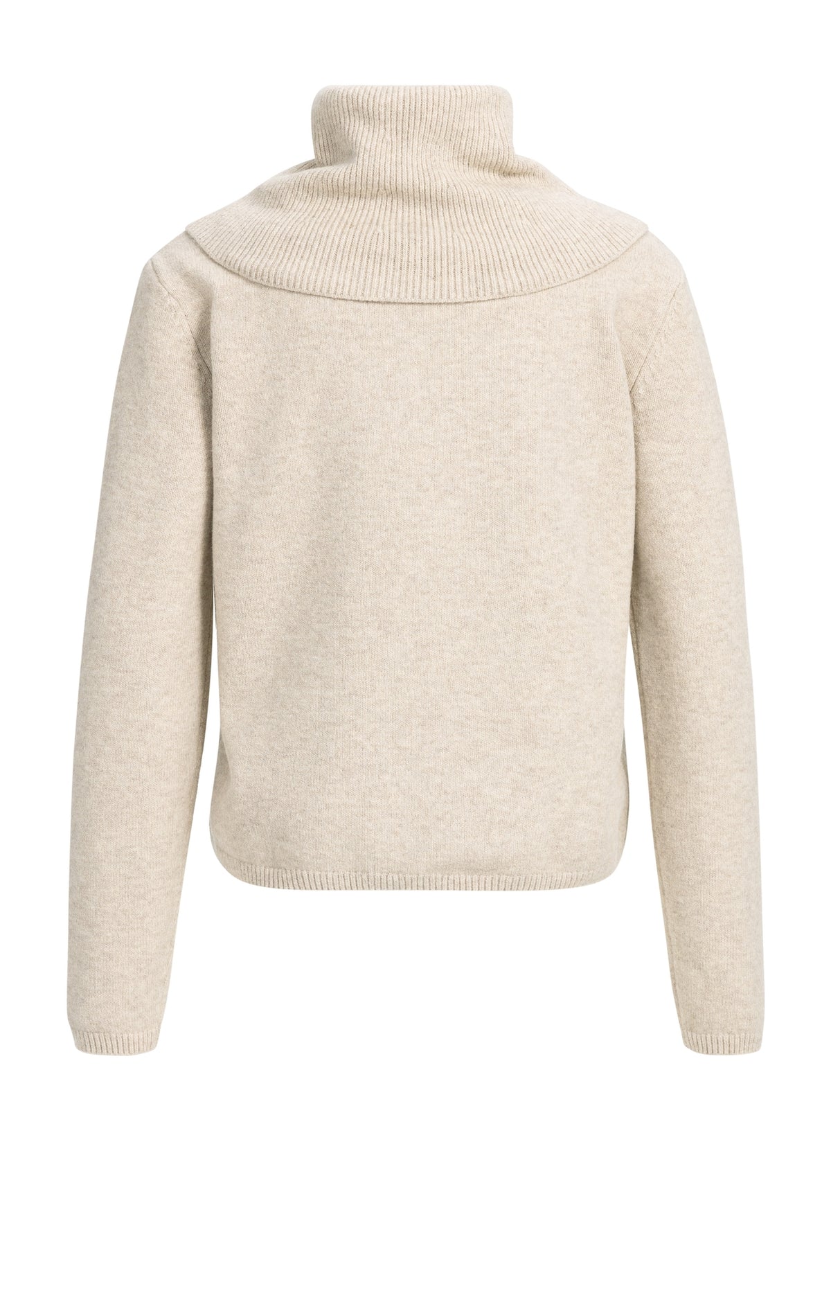 Der Feinstrickpullover mit abnehmbarem Kragen