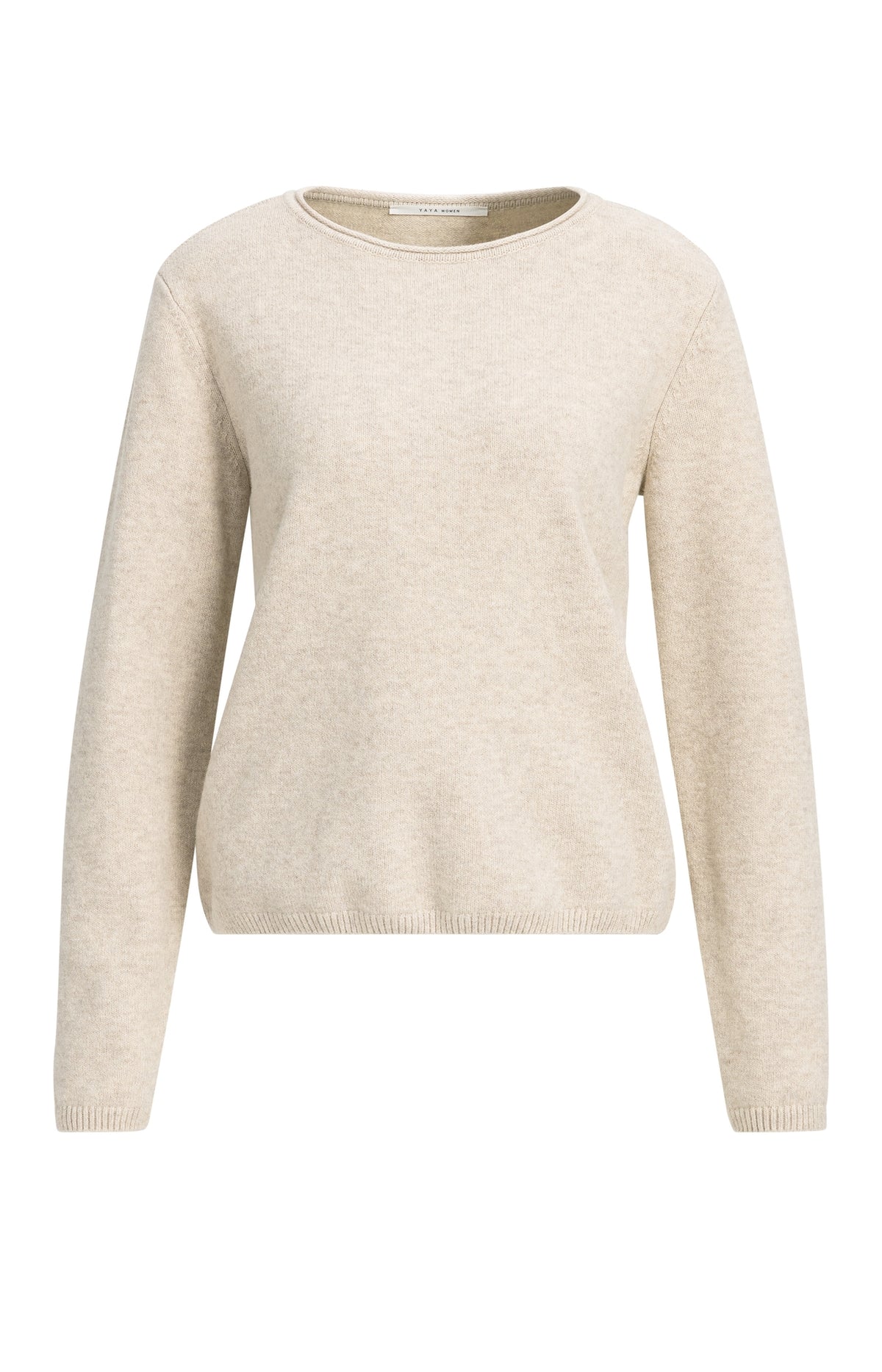 Der Feinstrickpullover mit abnehmbarem Kragen