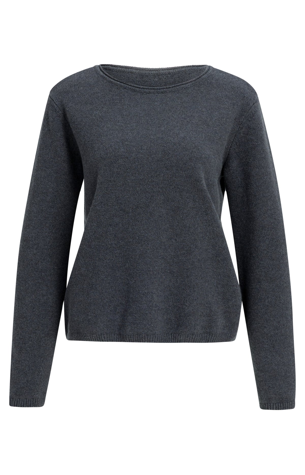 Der Feinstrickpullover mit abnehmbarem Kragen