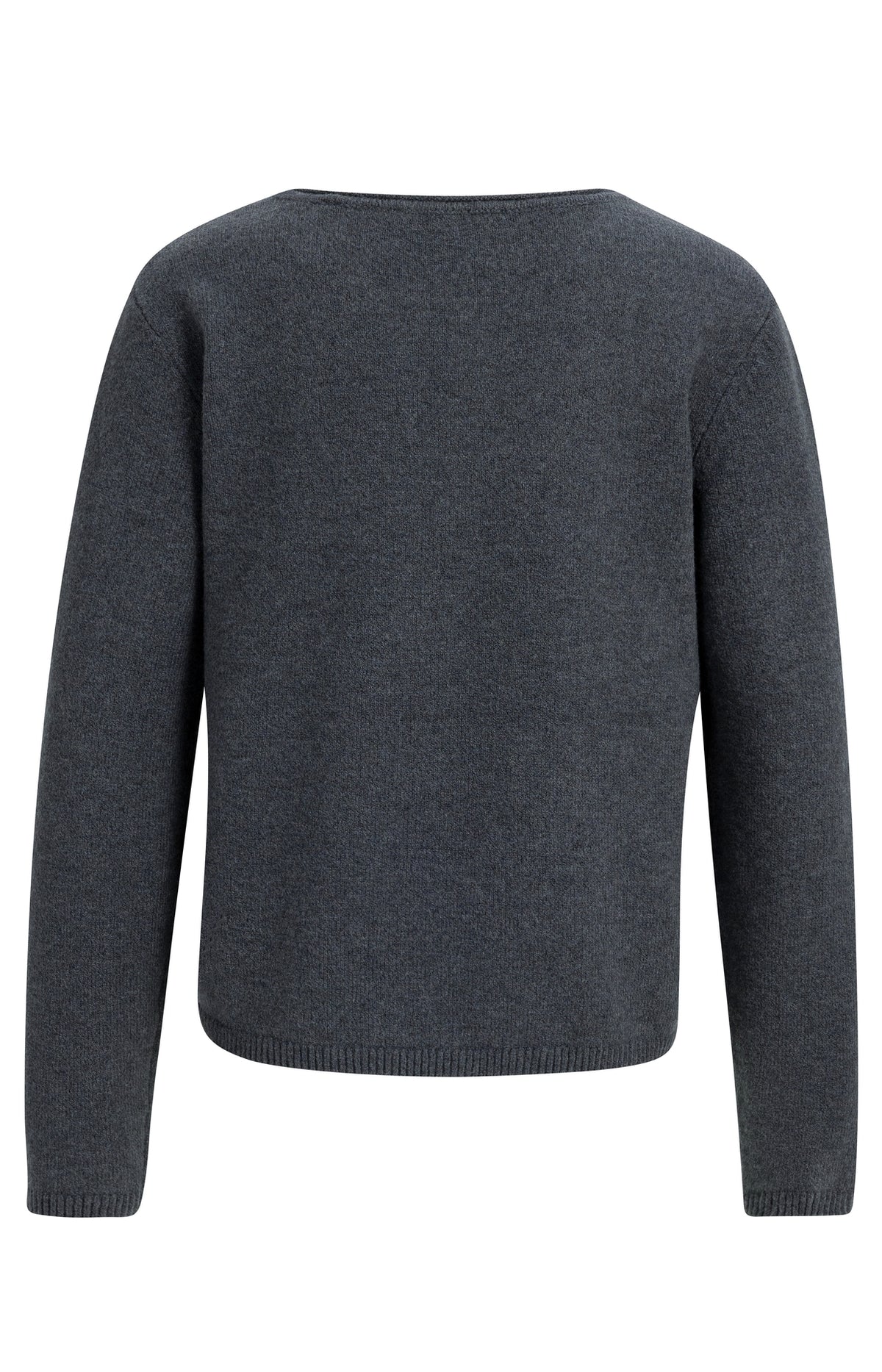 Der Feinstrickpullover mit abnehmbarem Kragen
