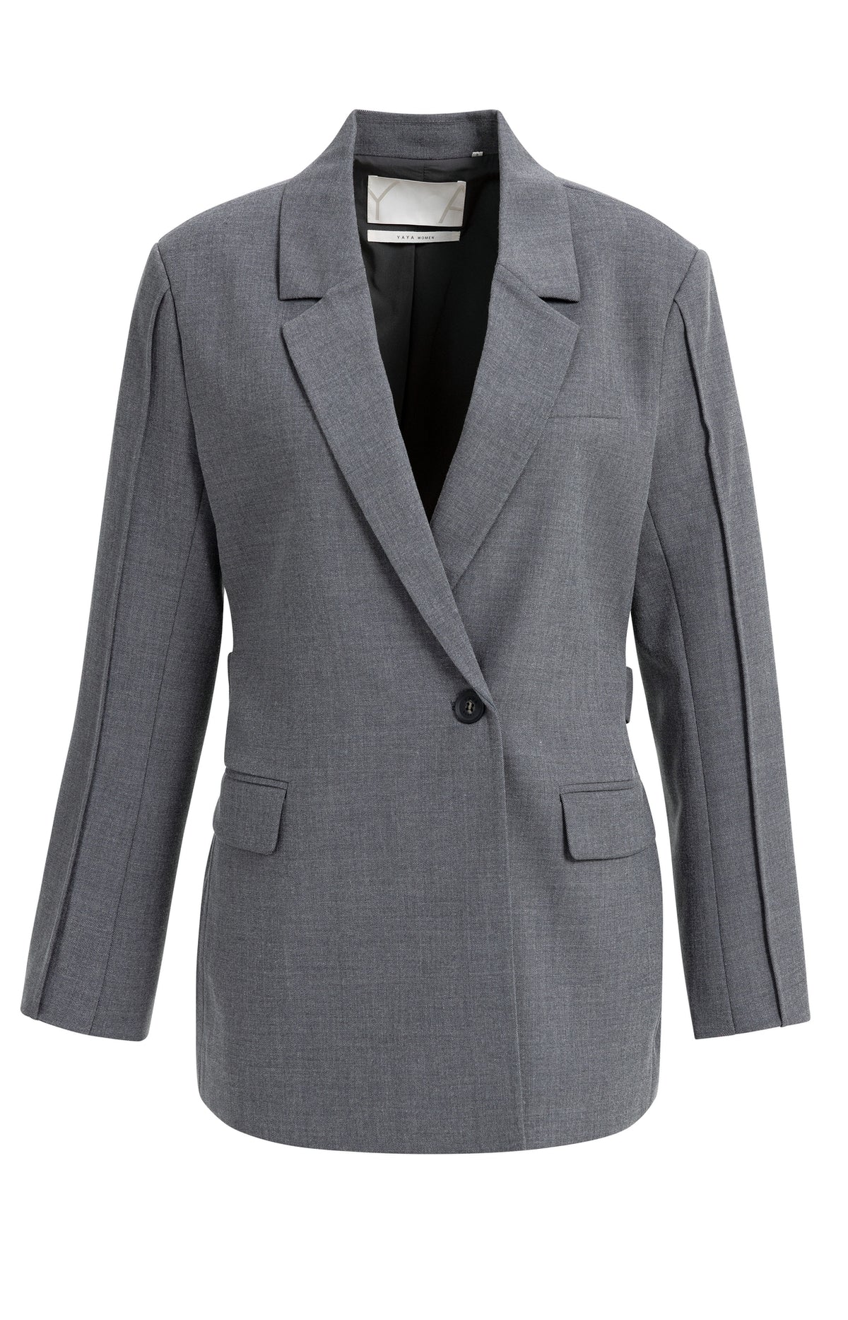 Der gewebte Wickelblazer