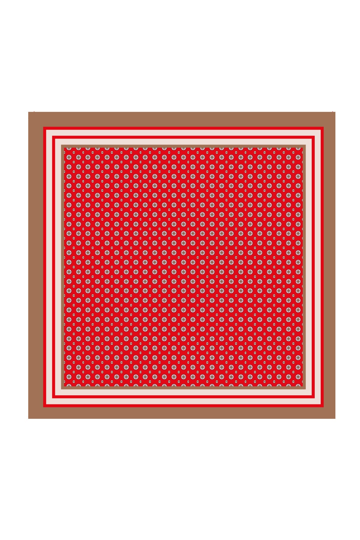 Ein Hauch von Seiden-Chic mit Retro-Print: Das quadratische Halstuch