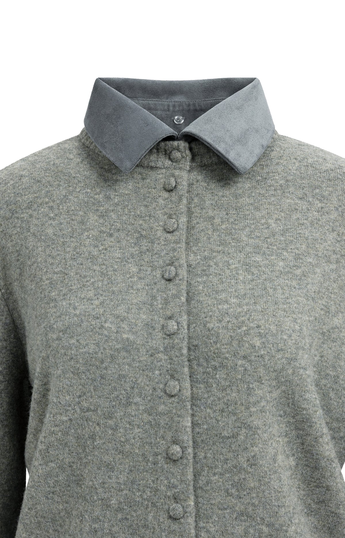 Der Feinstrick-Cardigan mit Wechselkragen
