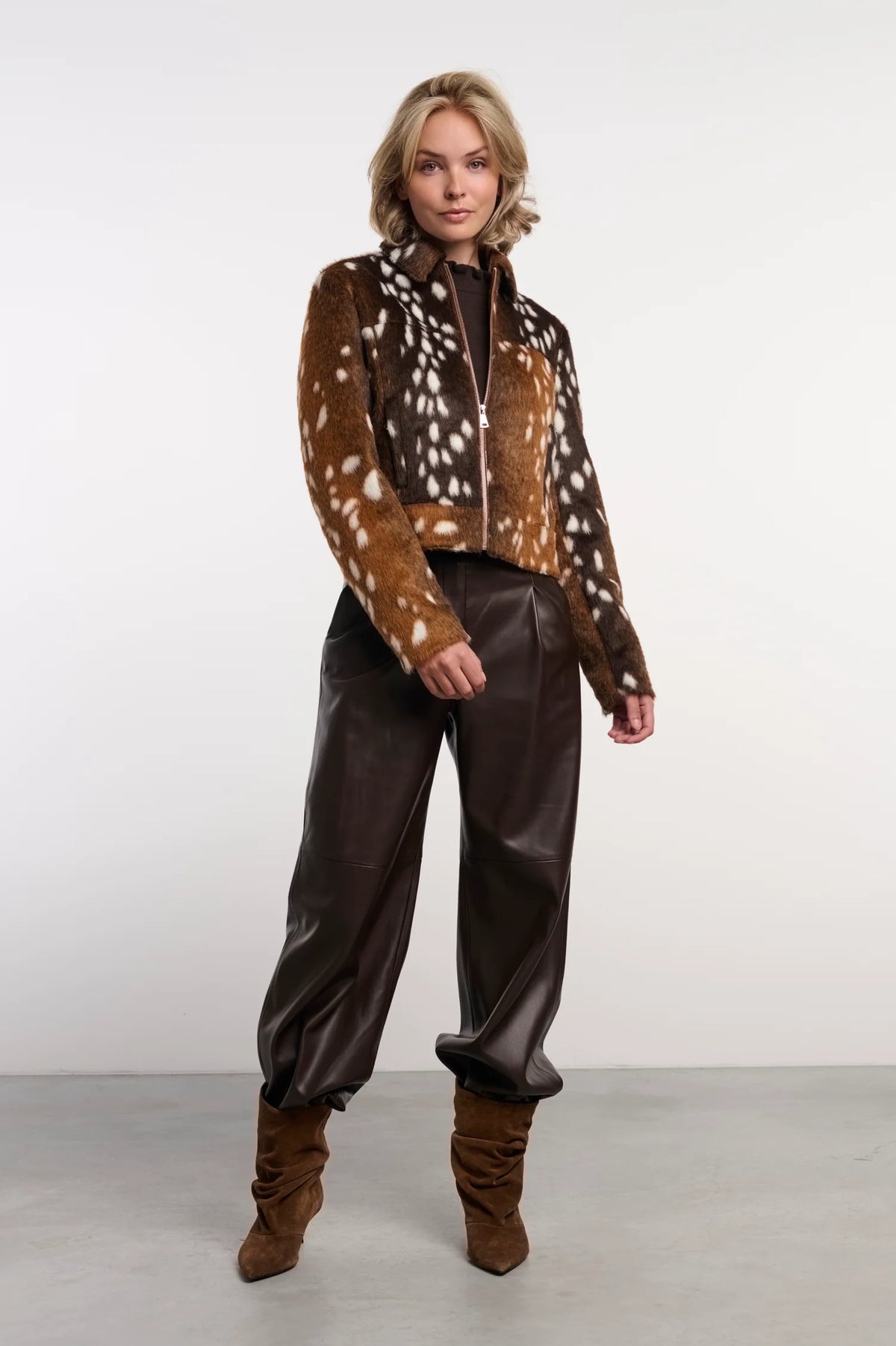 Die Faux-Fur Jacke Touka im Rehkitz-Look