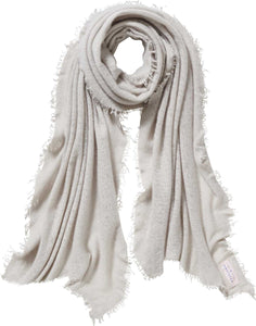 Cashmere Schal Graubeige