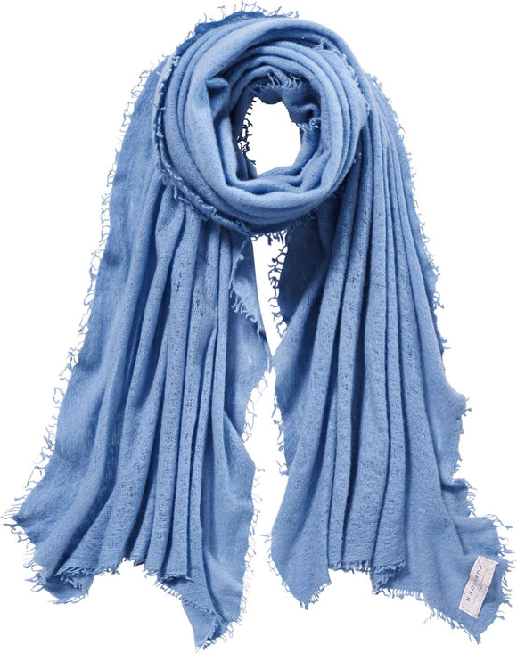 Cashmere Schal Eisblau